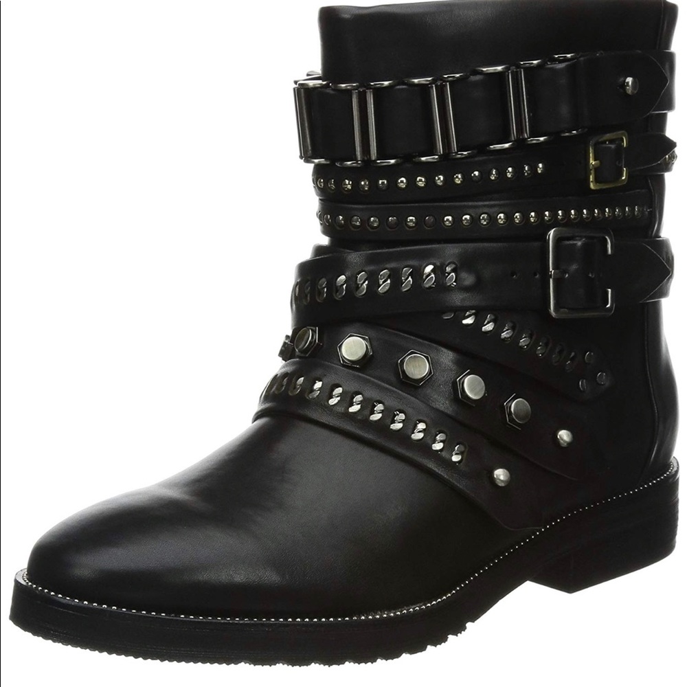 LAMB Tessa Moto Studded Ankle Boots - 10M